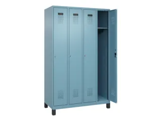 locker,HxBxD 1950x1200x500mm,4vak,vak B 300mm,cil.-slot,voeten - 2