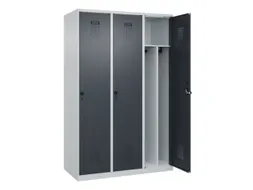 locker voor scheiding van kleding,HxBxD 1850x1200x500mm,3vak