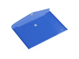 Enveloptas HF2 A4 335x240mm dwars PP transparant blauw
