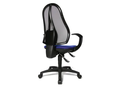 Bureaustoel Zitting Blauw Netrug Zwart Zitting H X B X D 430-510X 480X