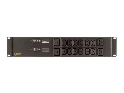 Vertiv EG2XPR166-103IB4PS6-IP44, Basis, Horizontaal, Zwart, 16 AC-uitg