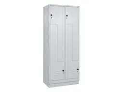 Z-garderobekast,HxBxD 1950x800x500mm,vak B 200/400mm,draaigrendel