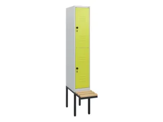 Dubbeldekse dekenkist,HxBxD 1950x300x815mm,1x2vak.,vak B 300mm - 1