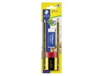 Staedtler crayon de couleur ergosoft, triangulaire, rouge 157-2