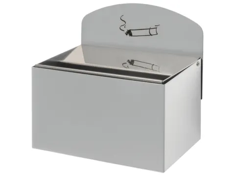 Wandasbak 87x140x98mm Achterwand Verzinkt Plaatstaal Zilverkleurig