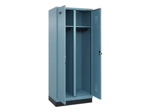 locker voor scheiding van kleding,HxBxD 1950x800x500mm,2vak