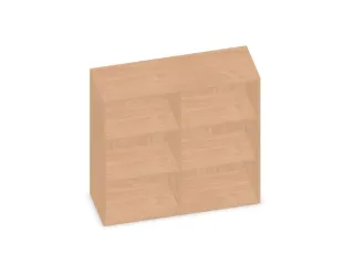 kantoorstelling,HxBxD 1150x1200x430mm,2xhouten vloer,decor romp beuken - 2
