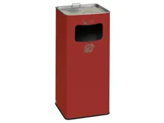 Combi-asbak Hxbxd 700X320X320Mm Vierkant Rood