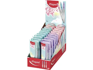 Passer Maped Study 2-delig display à 20 stuks pastel assorti - 1