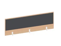 baliepaneel bureau aanbouw achter NE-esdoorn BN8010-antraciet 1400mm