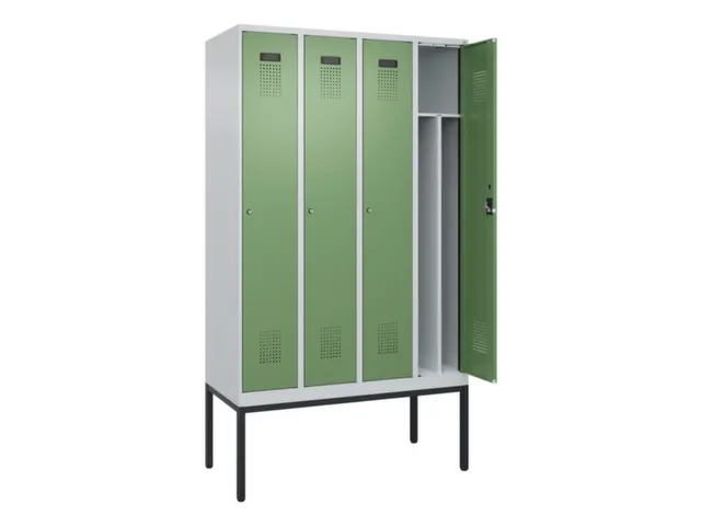 locker voor scheiding van kleding,HxBxD 2120x1200x500mm,4vak