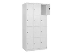 lockerkast,HxBxD 1850x900x500mm,3x4vakken,vak B 300mm,cil.-slot