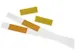 insteekbord,HxB 27x76mm,kunststof,geel transparant