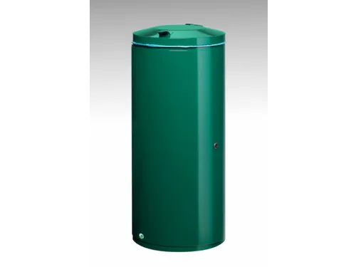 afvalbak,120l,HxBxD 980x440x500mm,romp staal RAL6005
