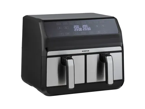 Airfryer Inventum 2x4l 1700w zwart rvs