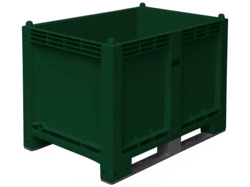 Stapelcontainer Pp Hxbxd 850x1200x800mm 550 Liter 2Sledepoten Groen