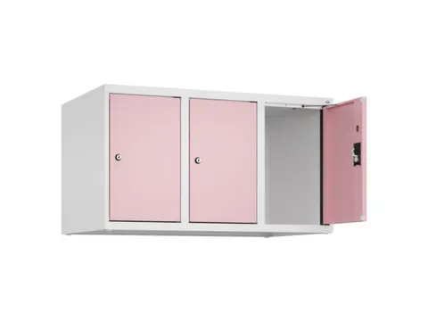 opzetkast,v. locker,3vak.,vak B 300mm,HxBxD 500x900x500mm,cilinderslot