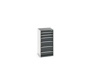 ladekast HxBxD 1000x525x525mm 6laden romp RAL7035 front RAL7016 - 7