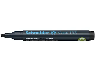 Permanent marker Schneider Maxx 133 schuin 1-4mm zwart - 4