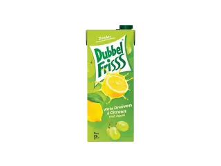 Fruitdrank DubbelFrisss witte druif citroen pak 1500ml - 2