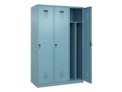 locker voor scheiding van kleding,HxBxD 1850x1200x500mm,3vak