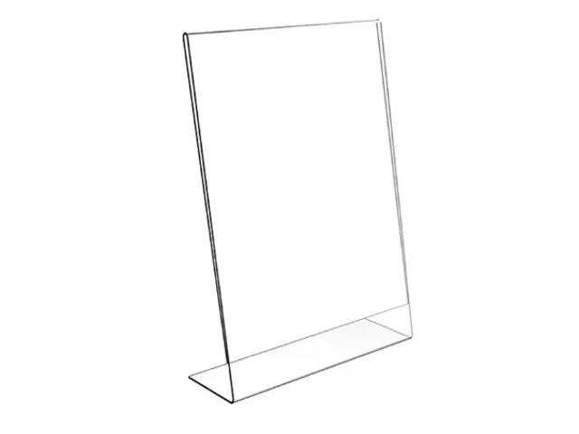 Folderstandaard A5 Staand Acryl L-Voet