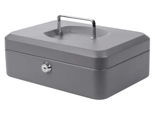 Geldkist Pavo 250x180x90mm Donkergrijs