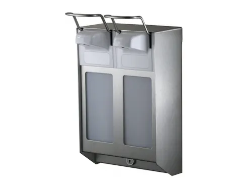Duo Zeepdispenser Desinfectiemiddeldispenser Rvs 500 Ml