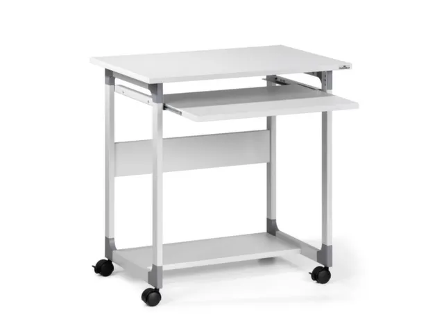 Mobiele PC tafel,HxBxD 770x750x530mm,2legborden