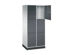 grootvolume-lockersysteem,RAL 7035/RAL 7021,HxBxD 1950x820x600mm