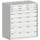 ladekast HxBxD 1200x1050x650mm 8laden zware lasten RAL7035