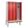 locker met bank,HxBxD 2120x1200x815mm,4vak,vak B 300mm,cilinderslot