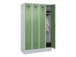 locker,HxBxD 1950x1200x500mm,4vak,vak B 300mm,cil.-slot,sokkel