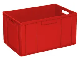 Euronorm Stapelkrat Pe 320x600x400mm 63liter Rood