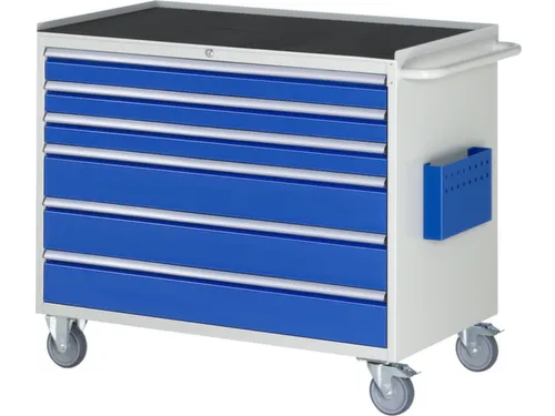 gereedschapswagen 975x1145x650mm metaalblad 450kg 6 laden RAL5010