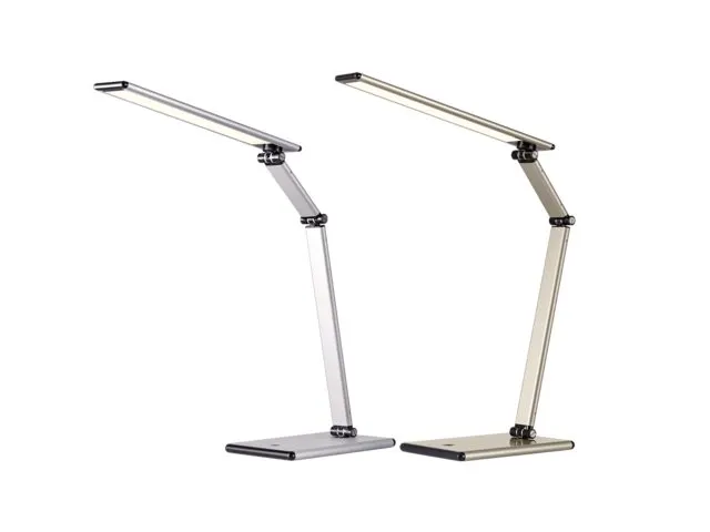 Bureaulamp Hansa led Slim zilvergrijs