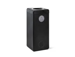 Afvalbak 90 liter, EarthBin Grijs Zwart