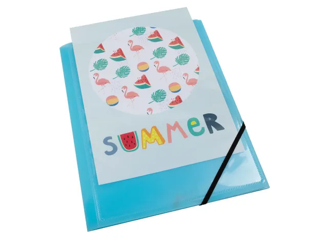 Elastomap Kreacover A4 3 Kleppen Assorti Pastel