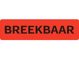 Waarschuwingsetiket breekbaar 75mmx20mm 500 stuks