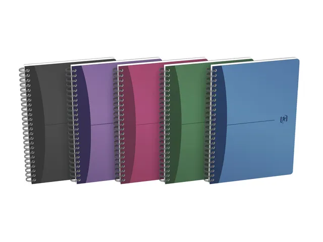 Spiraalblok Oxford Urban Mix A5 90vel ruit 5mm assorti