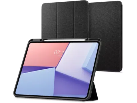 Spigen Urban Fit iPad Pro 2024 13 inch hoesje zwart