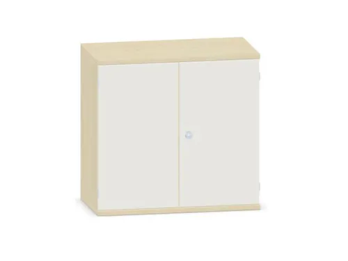 kantoorkast,HxBxD 770x800x430mm,decor romp esdoorn,decor front wit