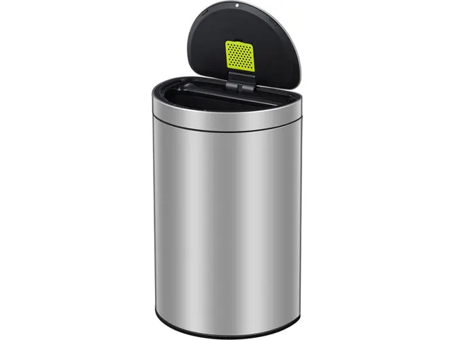 Mirage Semi-round Prullenbak Sensor Bin 47 Liter Mat Rvs