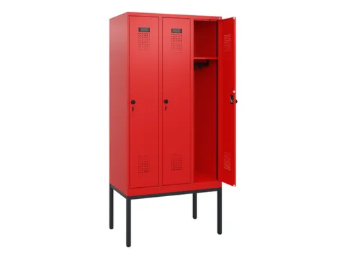 schoollocker,HxBxD 1950x900x500mm,3vak,vak B 300mm,draaigrendel
