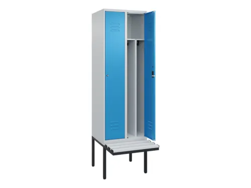 locker voor scheiding van kleding,HxBxD 2120x600x815mm,2vak