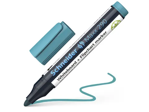 Boardmarker Schneider Maxx 290 ronde punt turquoise 2-3mm