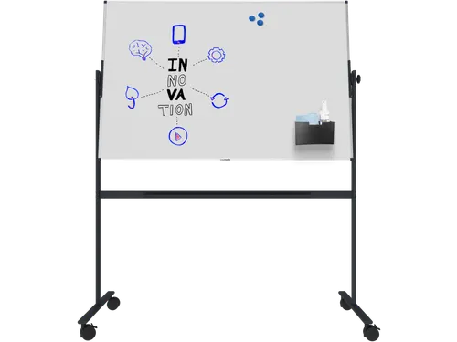Legamaster UNITE kantelbaar Whiteboard 100x150cm zwart onderstel