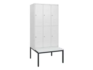 Dubbeldekse dekenkist,HxBxD 1950x900x815mm,3x2vak.,vak B 300mm - 1