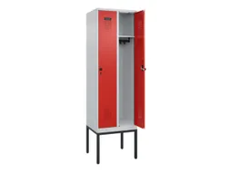 locker,HxBxD 2120x600x500mm,2vak,vak B 300mm,draaigrendel