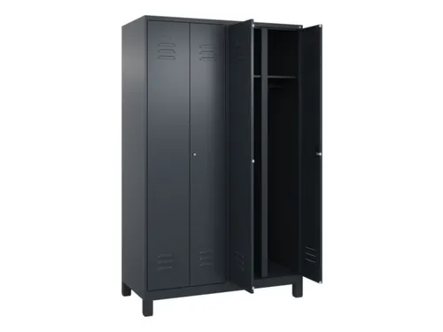 locker voor scheiding van kleding,HxBxD 1950x1200x500mm,4vak